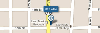 UCB Milford Office ATM Map Image