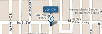 UCB Hartley ATM Map Image