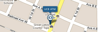UCB Lake Park ATM Map